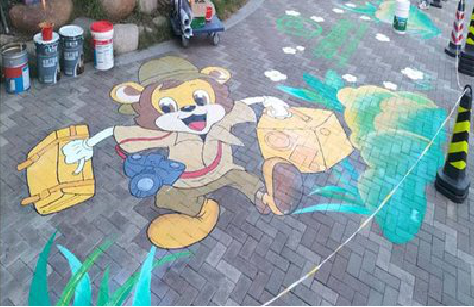  泗阳夏季画地面彩绘会遇到的问题