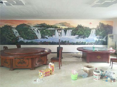  泗阳墙绘-写实风景