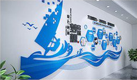  泗阳海浪主题文化墙如何设计？