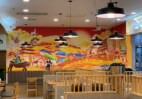  泗阳商业空间彩绘介绍。