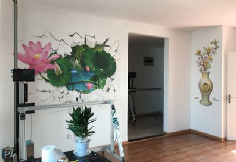  泗阳墙体彩绘相比墙纸的优势。