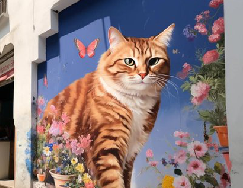  泗阳自己绘制有个性的手绘墙