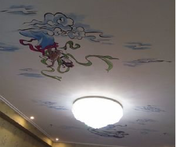  泗阳如何快速绘制天花板上的手绘墙？